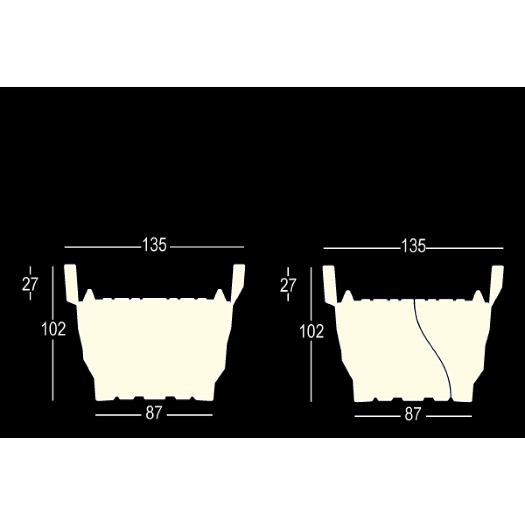 Vaza decorativa iluminata Rebelot Light - Nuovo Design